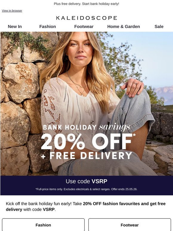 20% off breezy sunshine styles