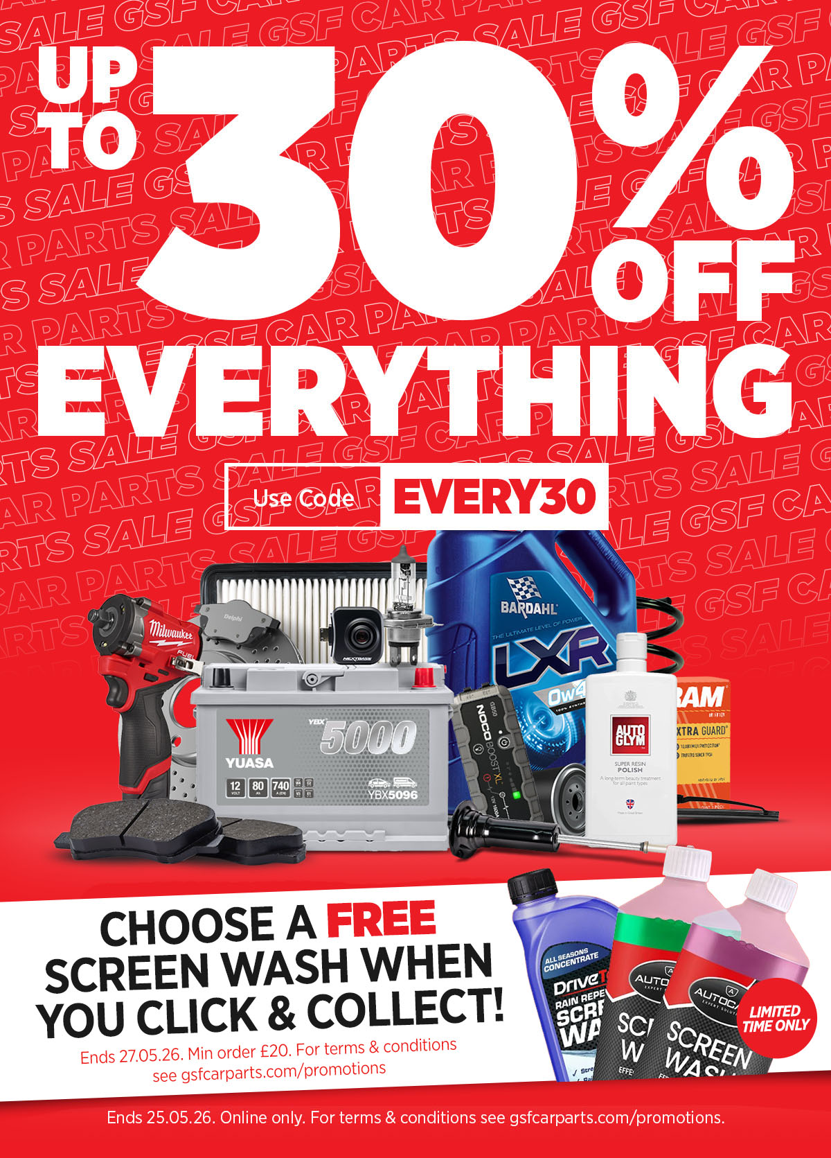 Up To 30% Everything - Use Code EVERY30