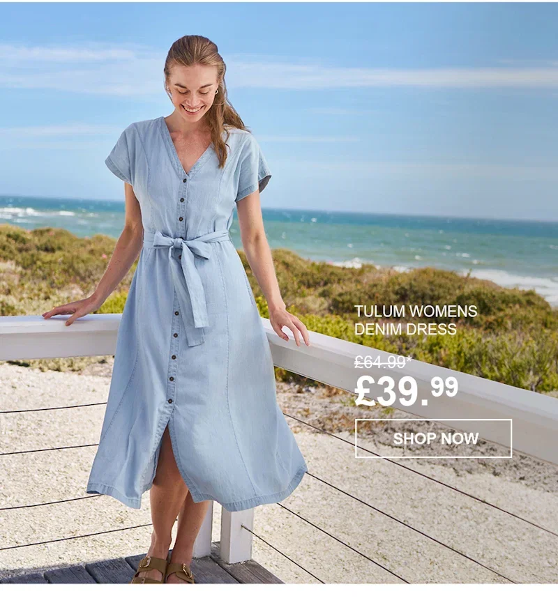 Tulum Womens Denim Dress