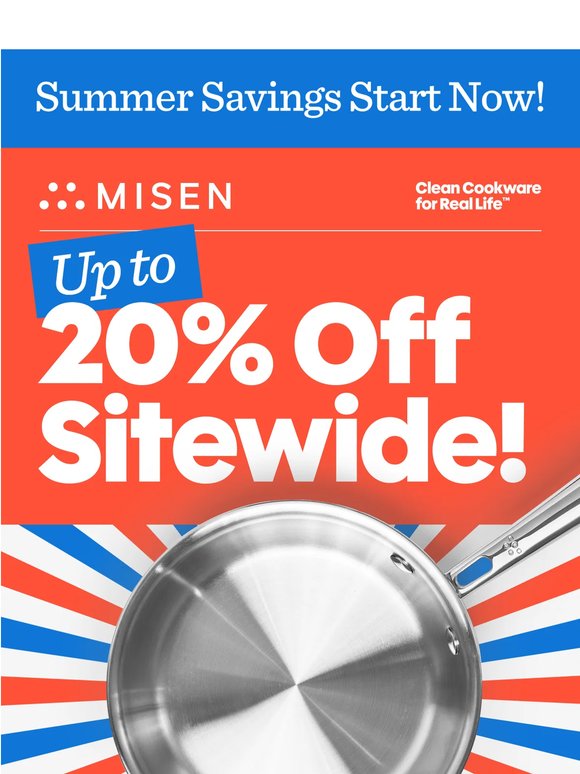 Memorial Day Sale - Up to 20% Off