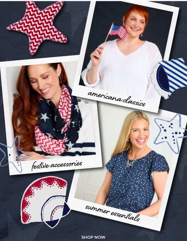 Find Americana Classics, Festive Accessories, and Summer Essentials