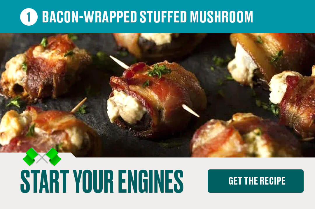 Recipe 1: Bacon-Wrapped Stuffed Mushrooms