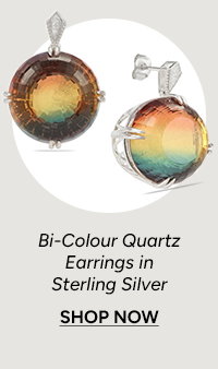 Bi-Colour Quartz Earrings in Sterling Silver. Shop Now.