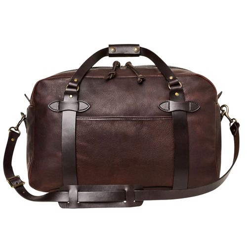 Filson Heritage Leather Medium Duffle - Brown