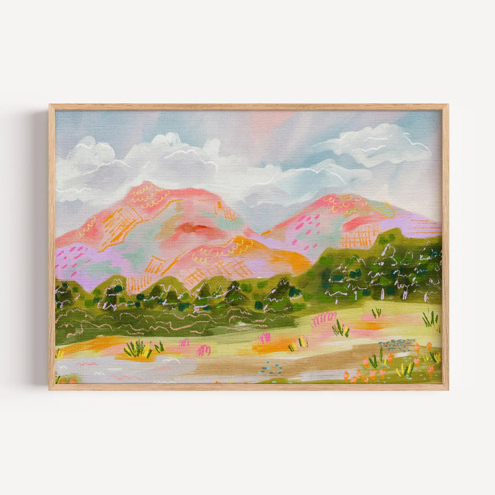 Image of Pink Mountains by Kartika Paramita
