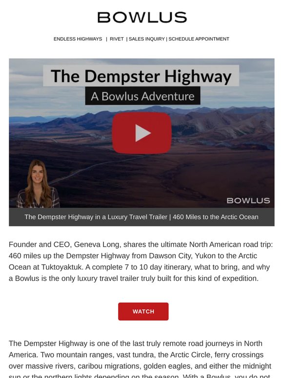 From the Yukon to the Arctic Ocean, the Bowlus Can Travel Anywhere