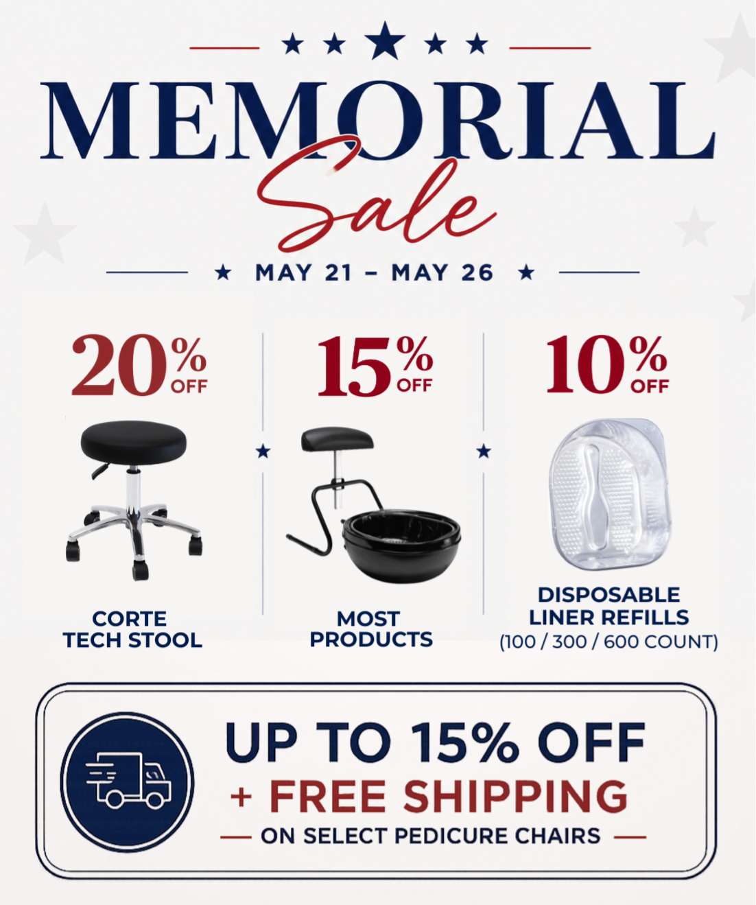 Memorial Day Sale Starts Now until May 26