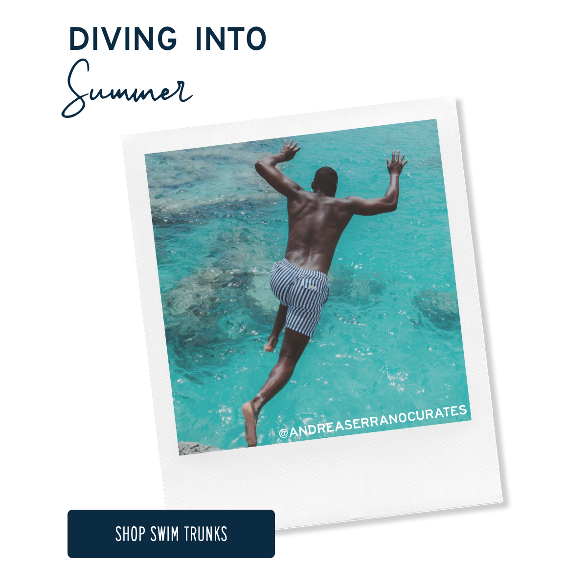 DIVING INTO SUMMER  SHOP SWIM TRUNKS