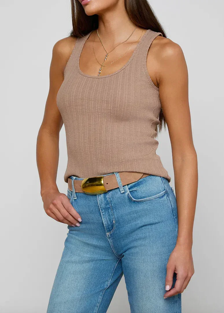 Image of  Adira Scoopneck Tank - Portabella