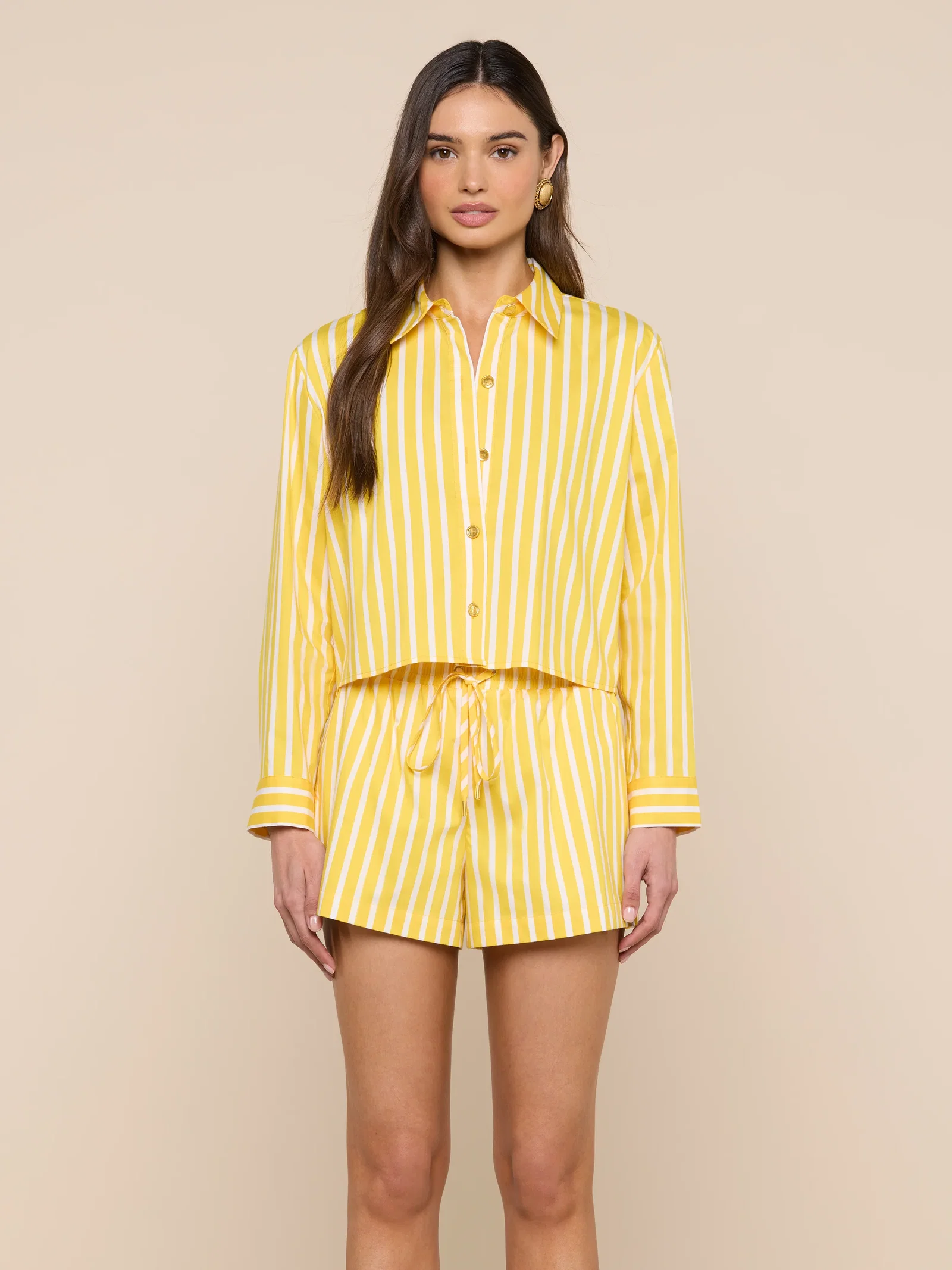 Image of  Cosette Shirt - Dandelion/White Stripe
