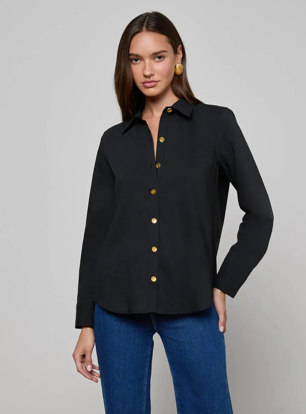 Image of  Ellery Button-Down Shirt - Black