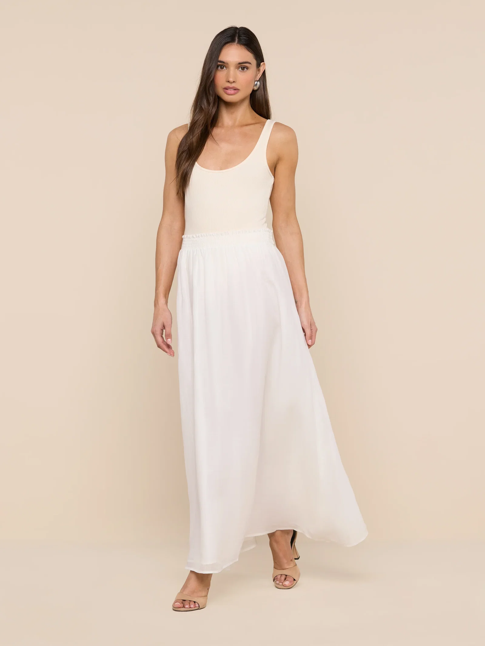 Image of  Evangelina Maxi Skirt - Ivory