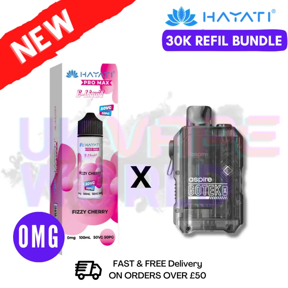 Fizzy Cherry Hayati 30K Puff Zero Nicotine Vape Kit