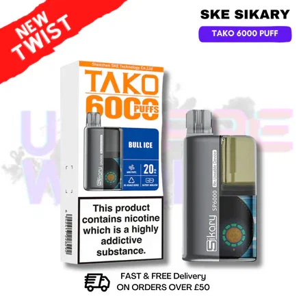 Bull Ice SKE SIKARY 6000 PUFF 6K Prefilled Kit