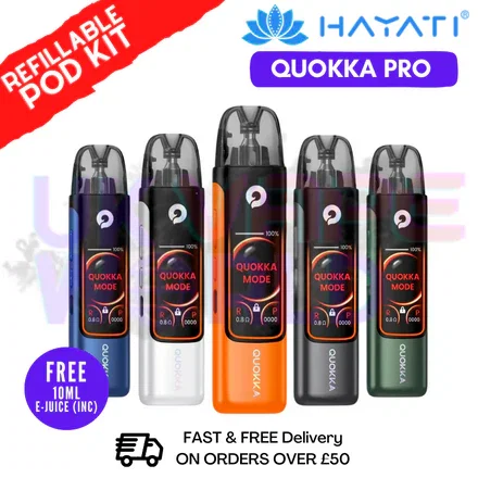 Hayati Quokka Pro Pod Vape Kit + Free 10ml Liquid - ONLY £19.99