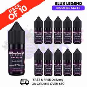 Black Cherry Elux Legend Nic Salt BOX OF 10