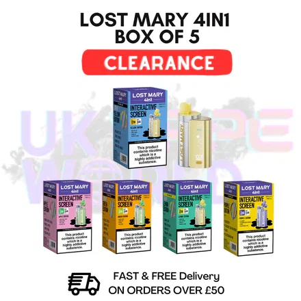 Lost Mary 4IN1 Kit (CLEARANCE) BOX OF 5 - ONLY £19.99