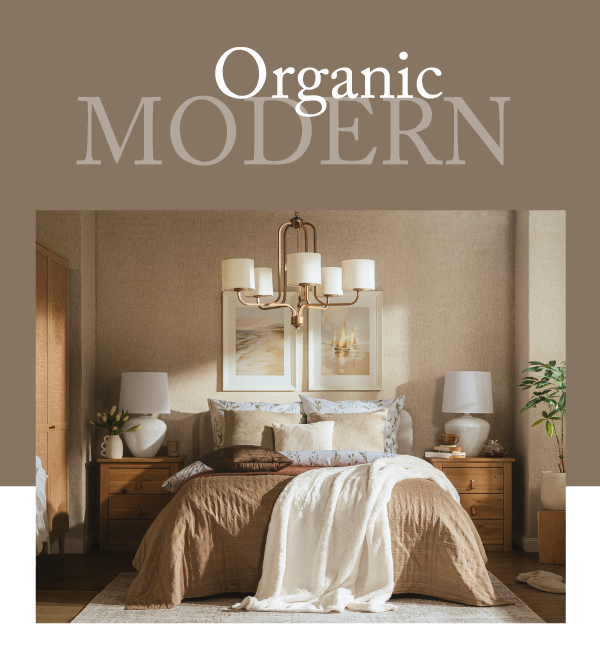 Organic Modern w sypialni
