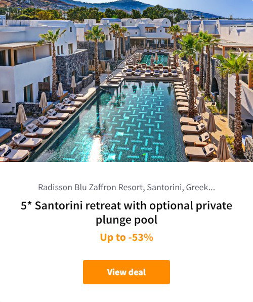 5* Santorini retreat with optional private plunge pool
