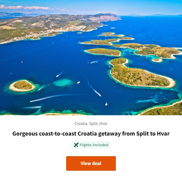 Gorgeous coast-to-coast Croatia getaway from Split to Hvar