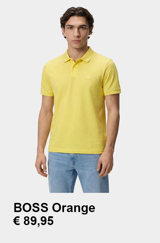 BOSS Orange Polo Geel