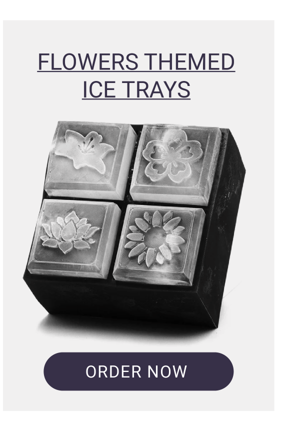 FLOWERS THEMED ICE TRAYS
