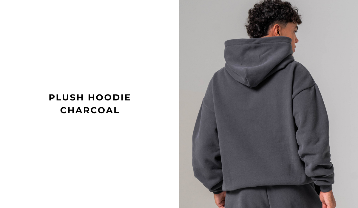 Plush Hoodie Charcoal