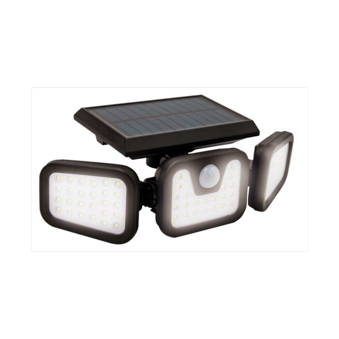 Panta «TrioSolar» Aussenbeleuchtung, mit Sensor und 3 LED-Panels