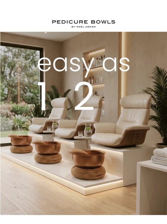 Your pedicure station, in 3 steps