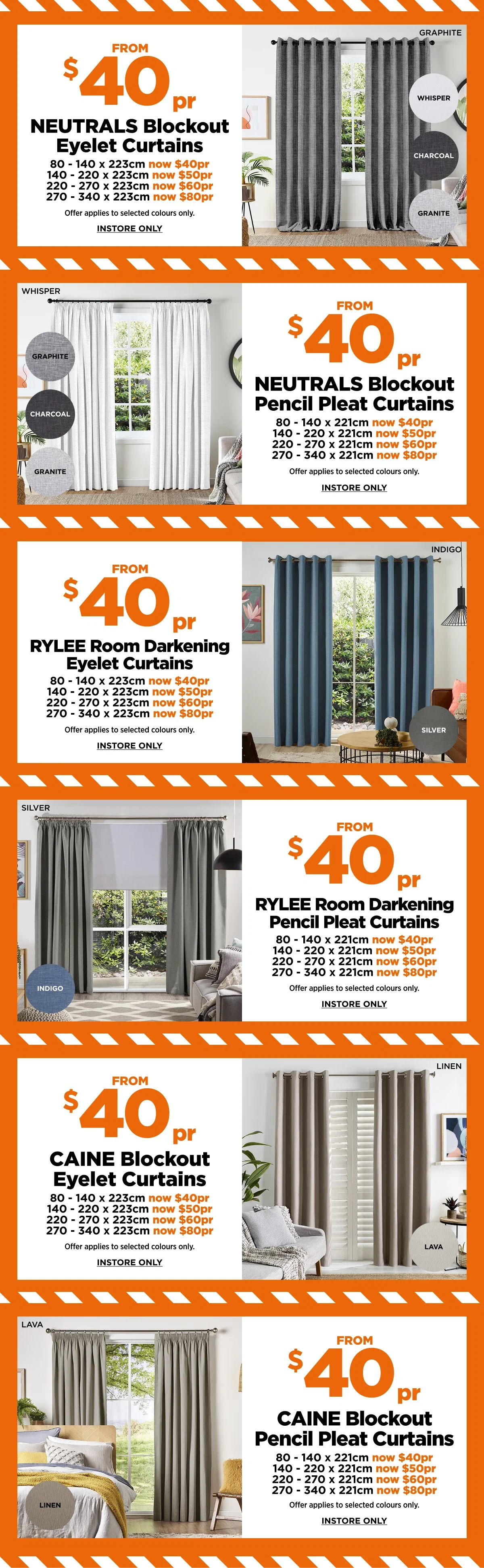Shop Curtain Clearance