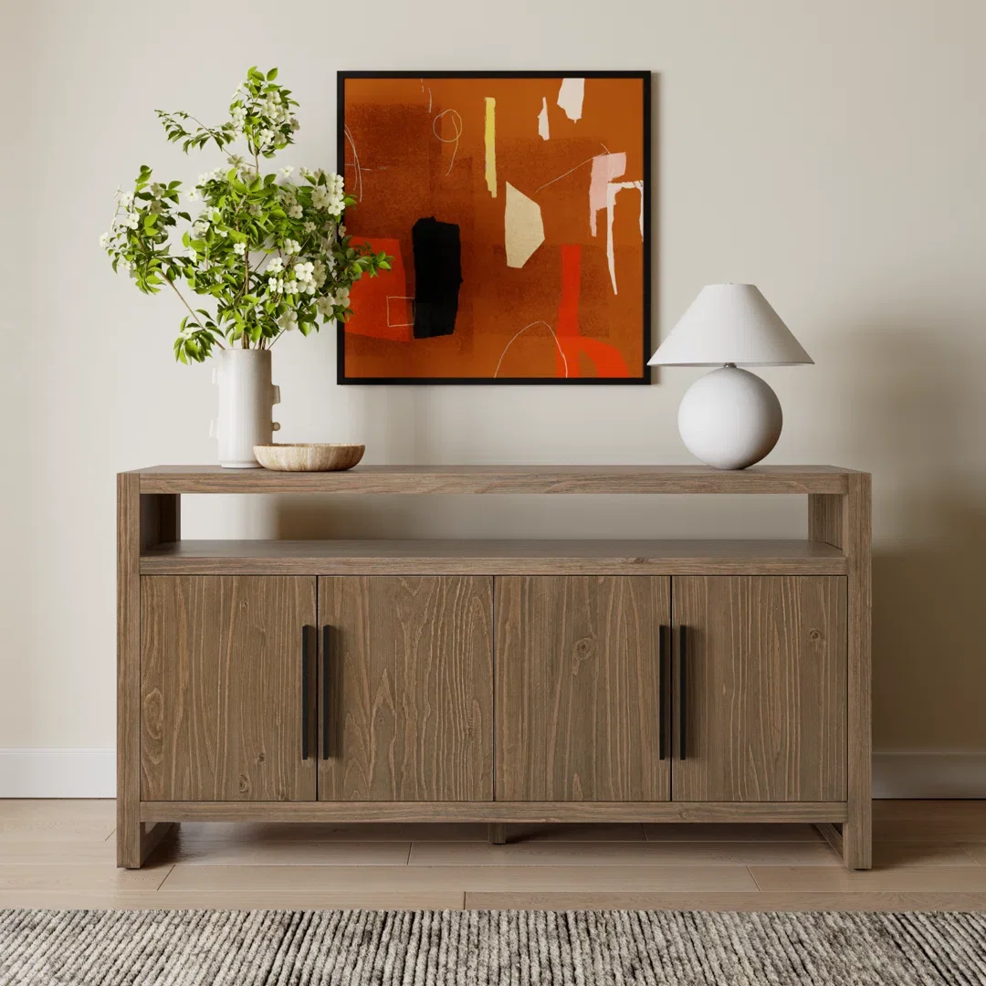 Modica 65'' Wide Pine Solid Wood Sideboard