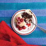 Raspberry stout chocolate cake