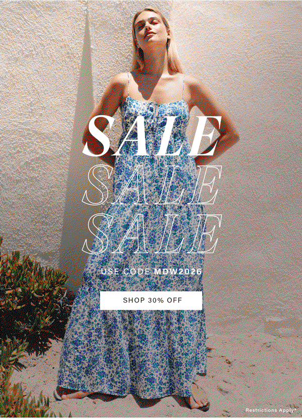 The Memorial Day Sale | 30% Off | Use Code MDW2026 At Checkout | Shop The Sale