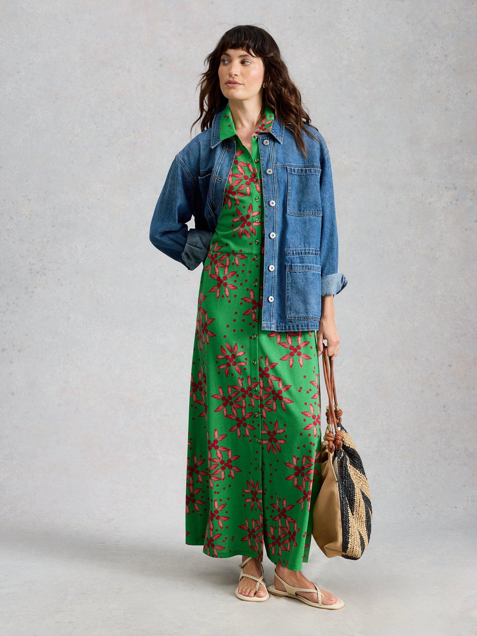 Shop Rua Maxi Jersey Shirt Dress