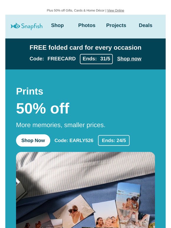 🌟 Print your May favourites — 50% off