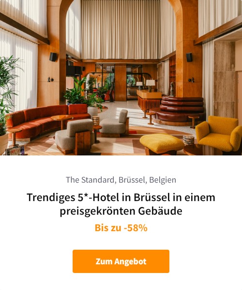 Trendiges 5*-Hotel in Brüssel in einem preisgekrönten Gebäude