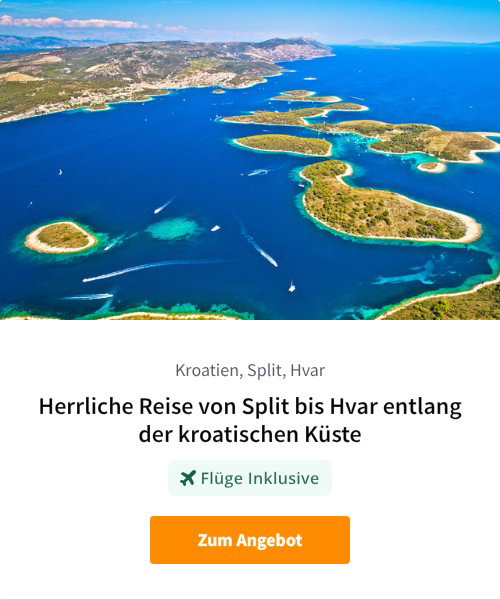 Herrliche Reise von Split bis Hvar entlang der kroatischen Küste