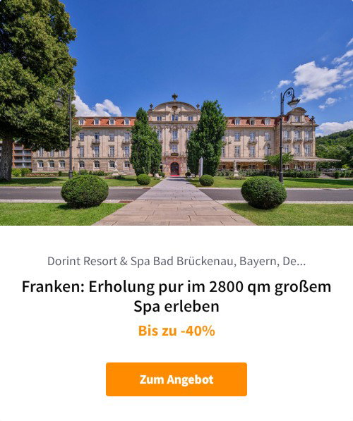 Franken: Erholung pur im 2800 qm großem Spa erleben