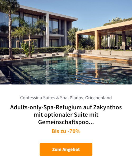 Adults-only-Spa-Refugium auf Zakynthos mit optionaler Suite mit Gemeinschaftspool