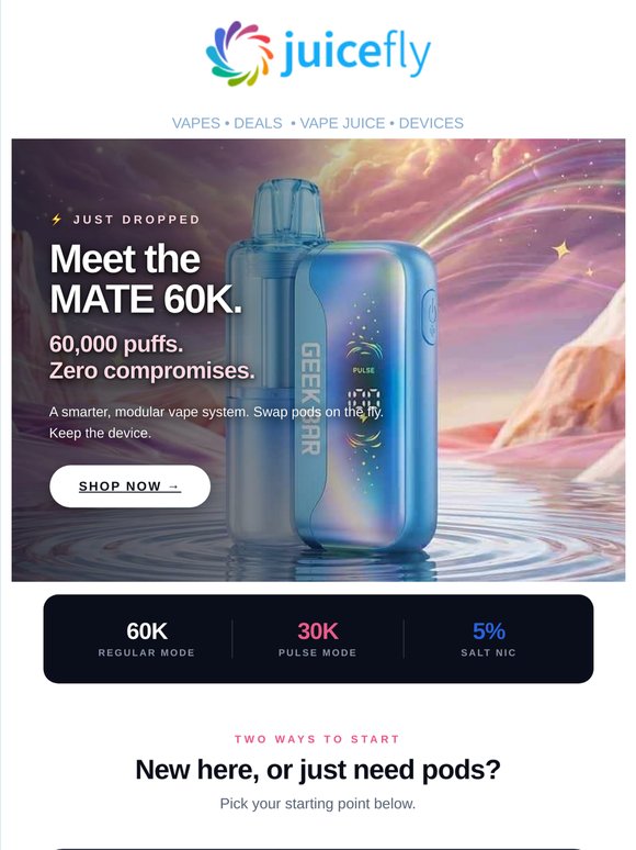 💨 One Device. Endless Flavor. Meet MATE 60K.