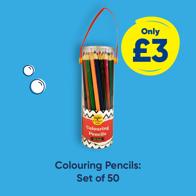 Colouring Pencils: Set of 50 only £3