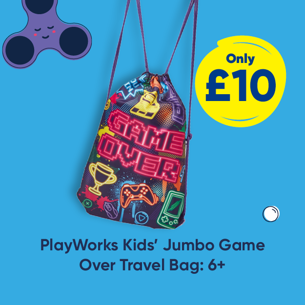 PlayWorks Kids' Jumbo Game Over Travel Bag: 6+ only £10 