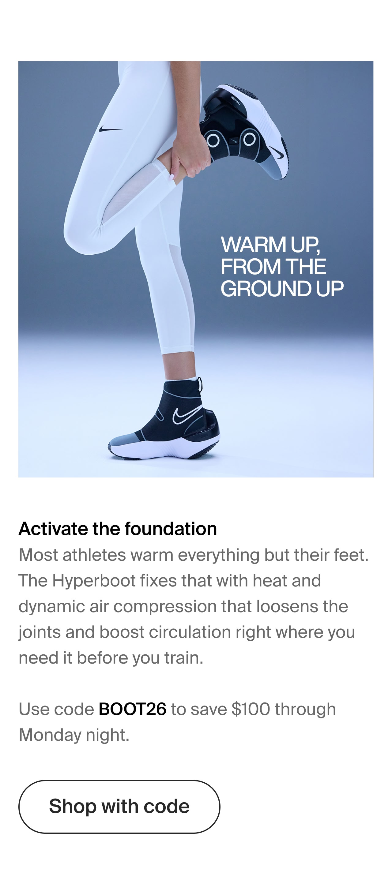 Warm up, from the ground up