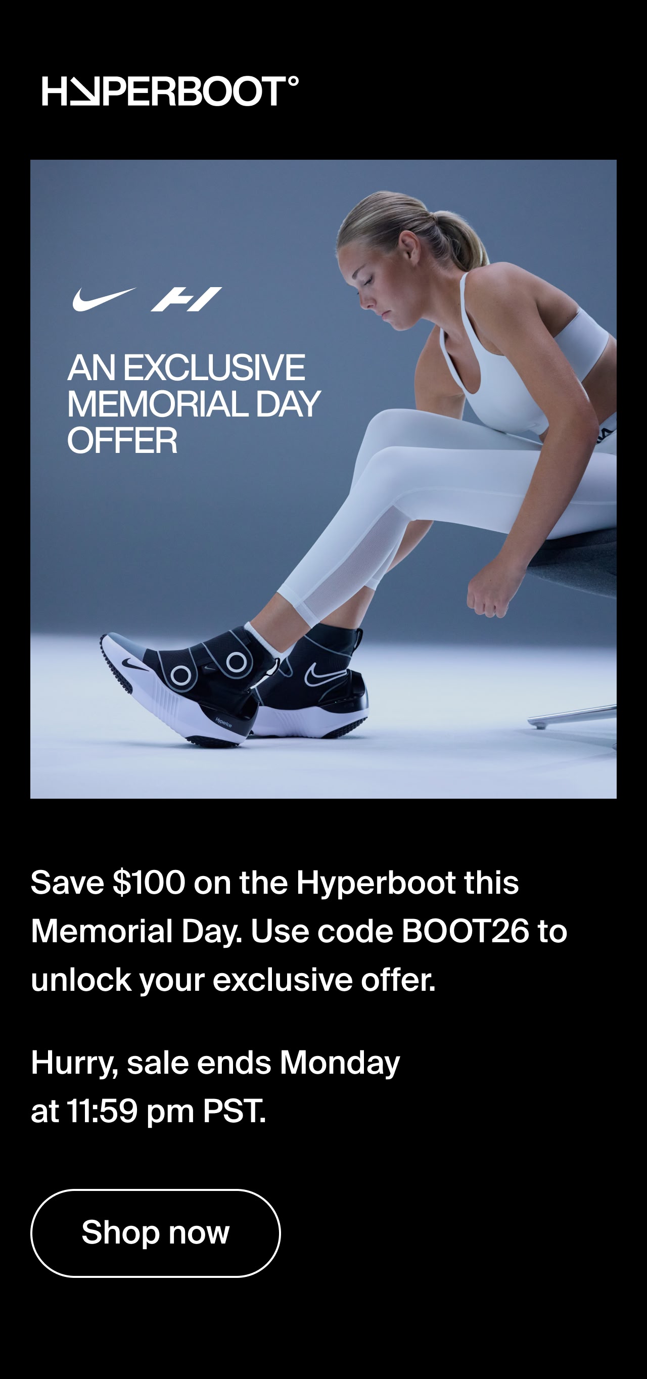 Exclusive Memorial Day offer