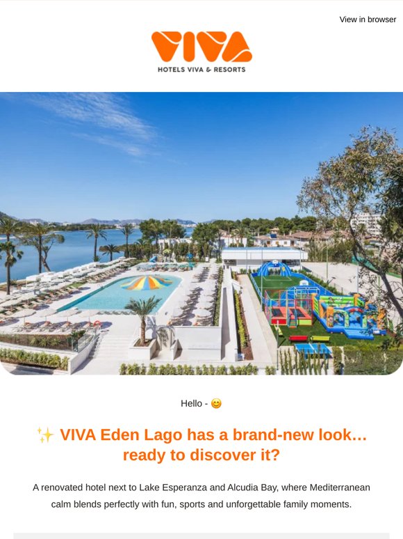 ☀️ The new VIVA Eden Lago is here: more fun, more relaxation, more summer