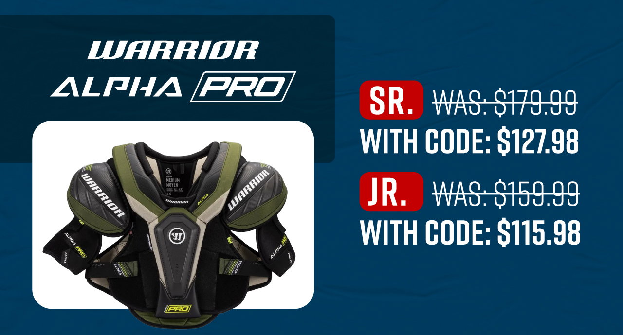 B2 - Save on warrior Alpha Pro Shoulder Pads