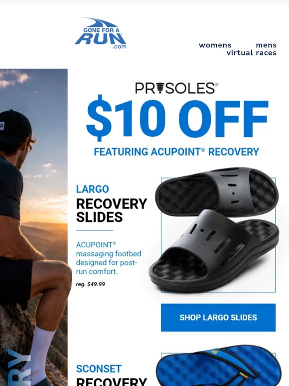 $10 OFF Recovery Shoes