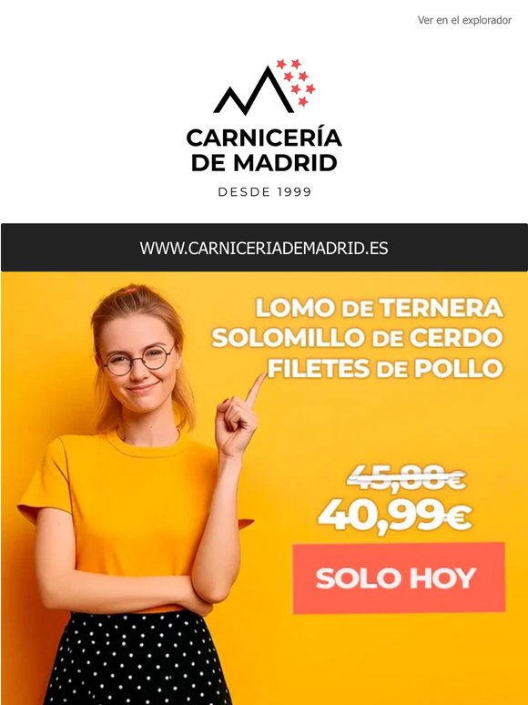 TERNERA, CERDO y POLLO con un AHORR0 de casi 5€