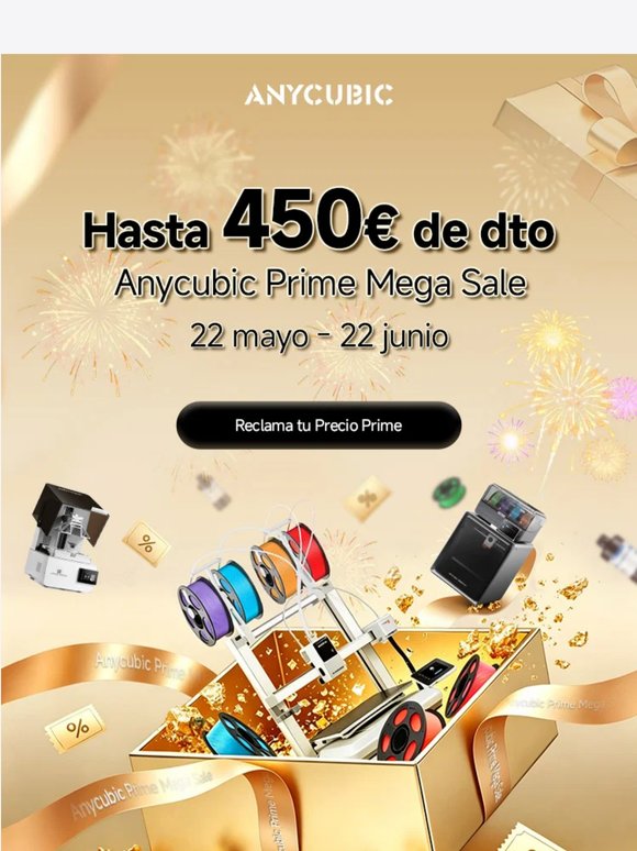 🔥Hasta 450 € de descuento — ¡Anycubic Prime Sale ya está en marcha!