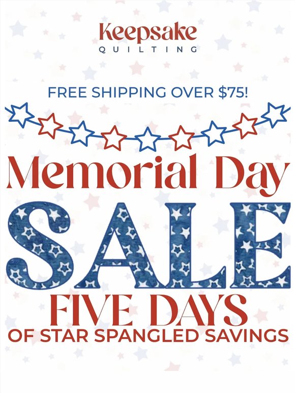 ❤️🤍💙 Stars, Stripes & Savings Begin Now 💙🤍❤️